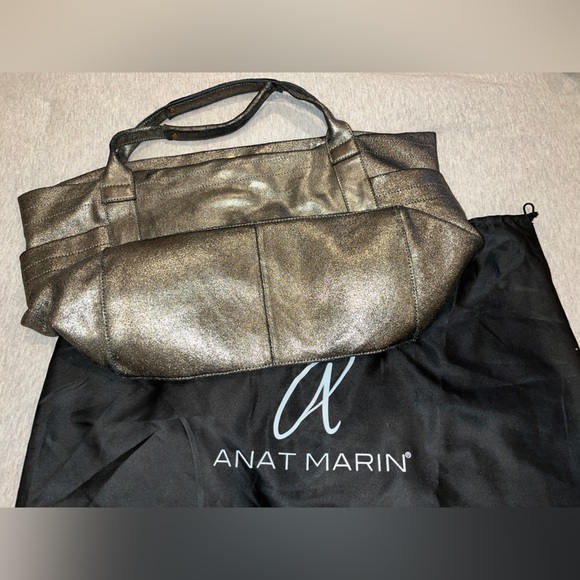 Anat Marin Metallic Bronze Tote - Picture 2 of 3